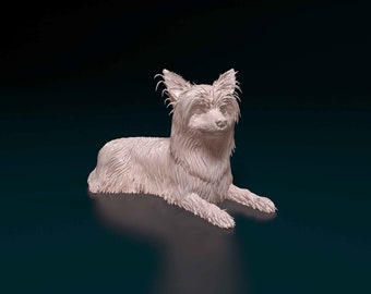 Yorkshire Terrier 3D Printed Figurine | Yorkie Dog Statue | Small Dog Lover Gift | Pet Memorial Decor | Custom Desktop Puppy Sculpture