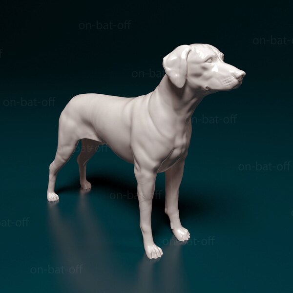 3D Printed Rhodesian Ridgeback Dog Statue