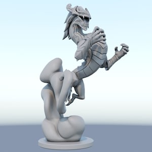 League of Legends Aurelion Sol Figurine 3D Printed Collectible for Your Gaming Haven Ready to Painting image 1