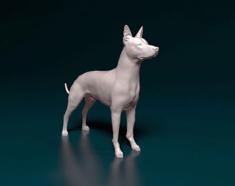 Xoloitzcuintle Figurine | 3D Printed Mexican Hairless Dog Statue | Rare Dog Lover Gift | Pet Memorial Decor | Custom Desktop Puppy Sculpture