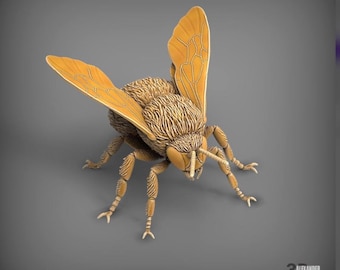Flying Bumblebee Figurine, 3D Printed Bee Sculpture, Beekeeper and Nature Lover Gift