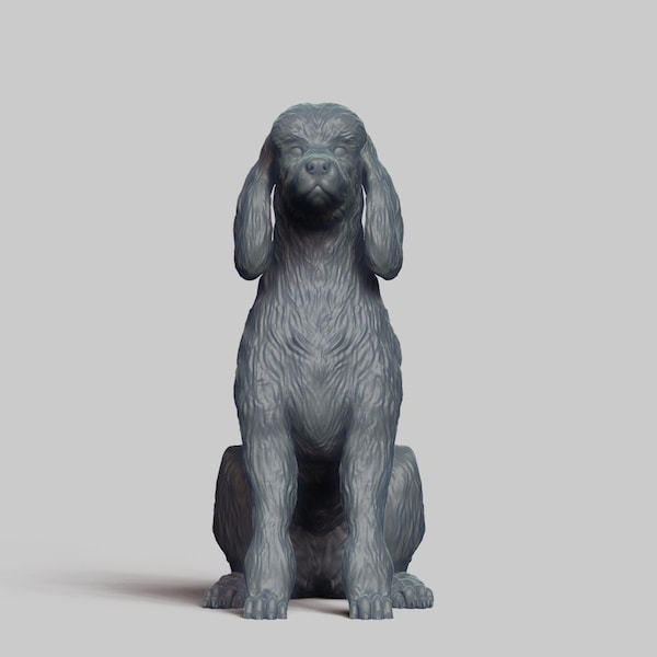 Large Poodle Statue Etsy