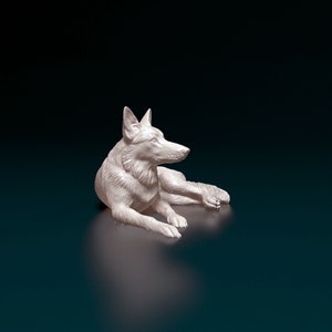 3D Printed German Shepherd Sculpture - Perfect Home Decor and Gift for Dog Lovers!