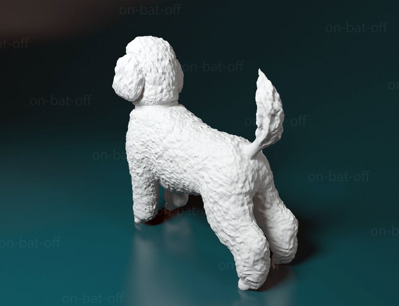 3D Printed Toy Poodle Dog Statue Etsy