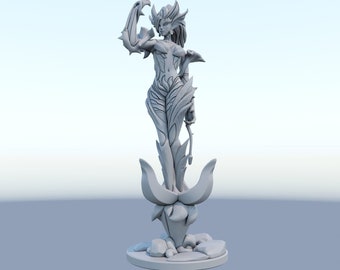 League of Legends Zyra Figurine - 3D Printed Collectible for Your Gaming Haven -Ready to Painting