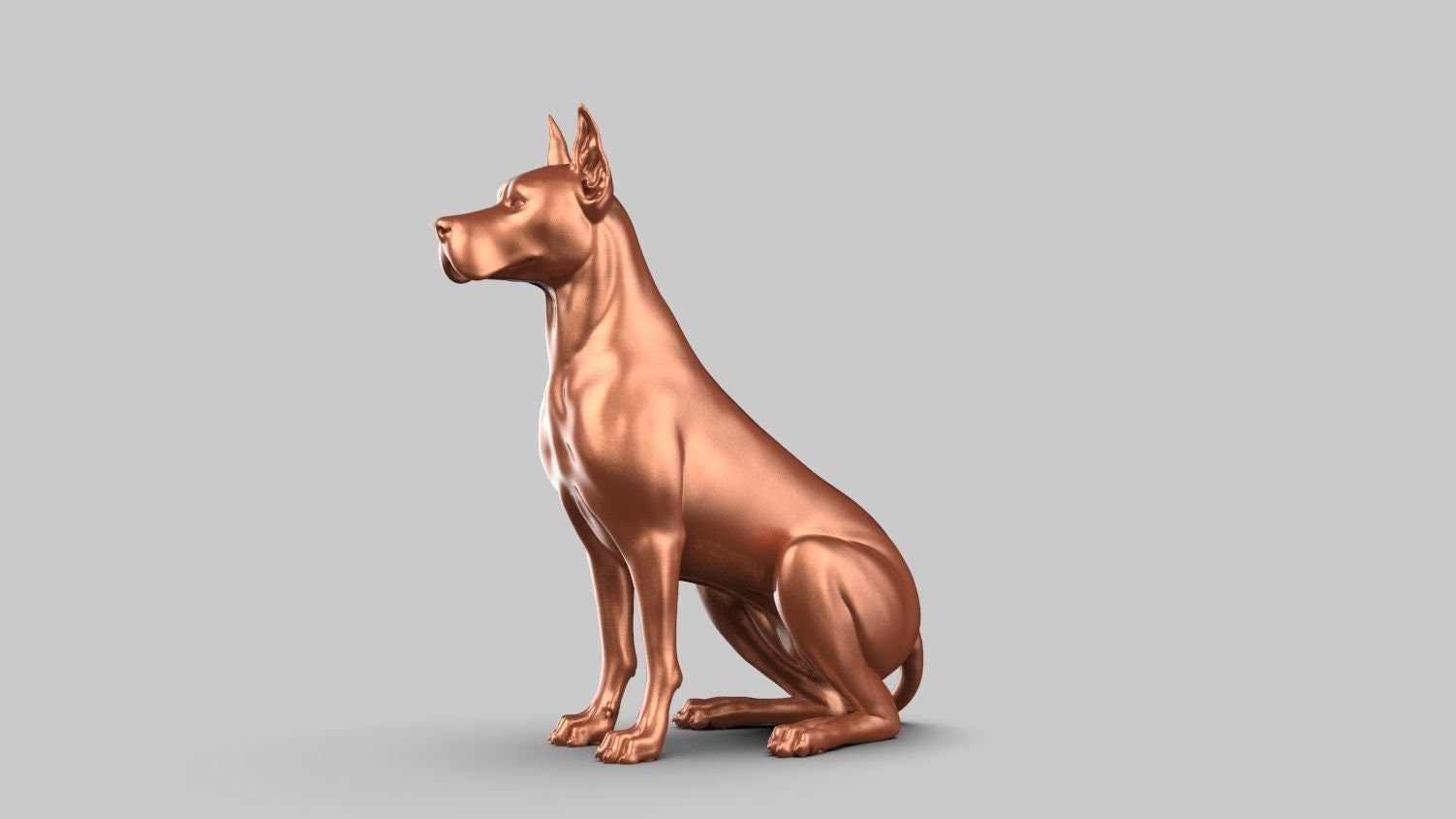 Pet Memorial & Dog Art 3 Great Dane Dog Decor 3D Printed Dog Bust
