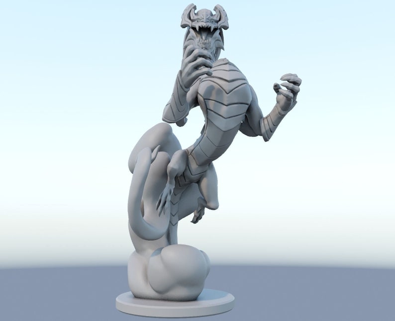 League of Legends Aurelion Sol Figurine 3D Printed Collectible for Your Gaming Haven Ready to Painting image 8