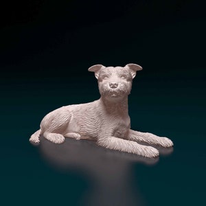 Estatua de perro Yorkshire Terrier impresa en 3D - Servicio de impresión o pintura sin pintar listo para pintar por nosotros