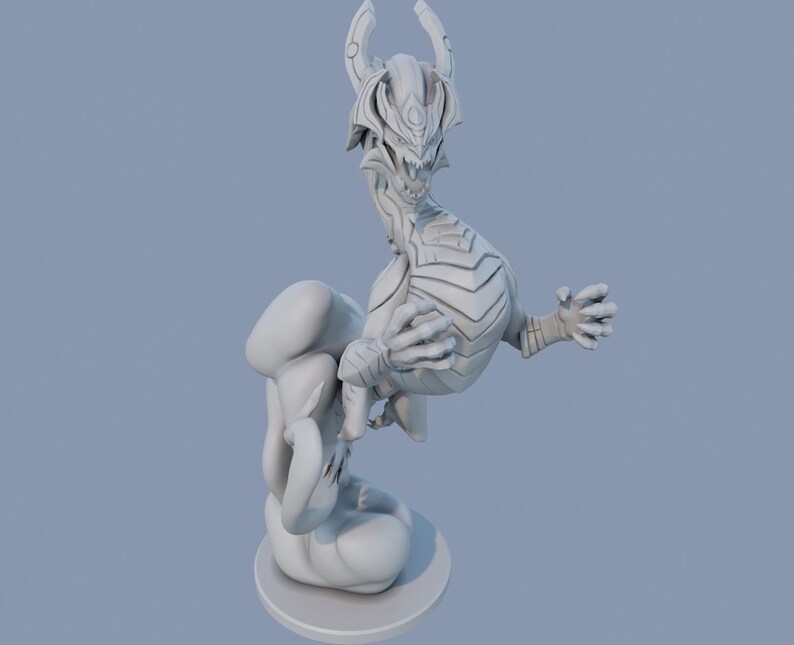 League of Legends Aurelion Sol Figurine 3D Printed Collectible for Your Gaming Haven Ready to Painting image 3