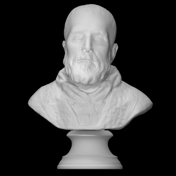 Own a Piece of History: 3D Printed Bust of ST. Philip Neri - Museum Quality Replica