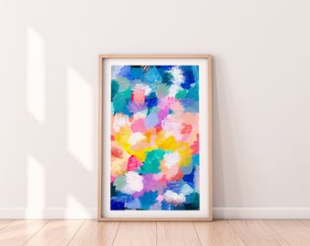 Up In The Clouds | Abstract Giclée Wall Art | A1 A2 A3 A4 Print