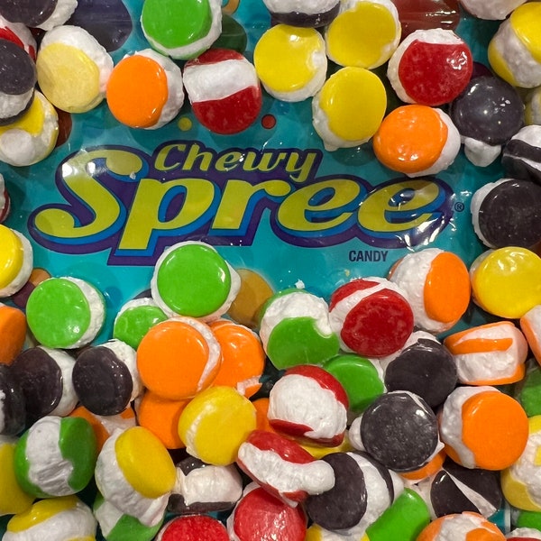 Freeze Dried Spree, Spree Candy, Sprees, Chewy Sprees, Freeze Dried Candy, Freeze Dried Sprees, Astronaut Food, Spree Puffs, Crunchy Spree