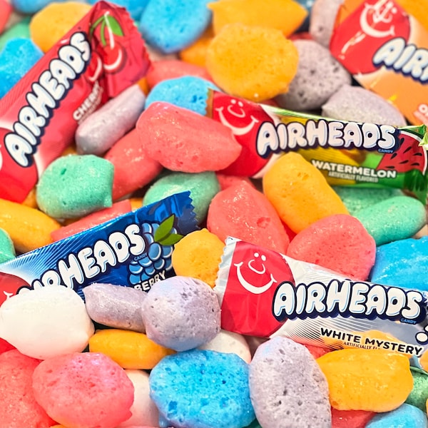 Airhead Bites, Freeze Dried Candy, Freeze Dried Airheads, Astronaut Food, Airhead Bites, Airhead Puffs