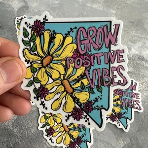 Adesivo Grow Positive Vibes Nevada