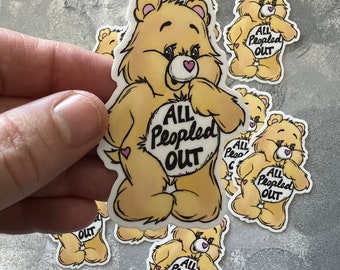 All Peopled Out Care Bear