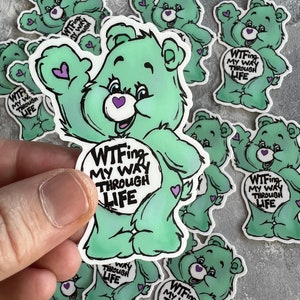 WTFing Care Bear Sticker