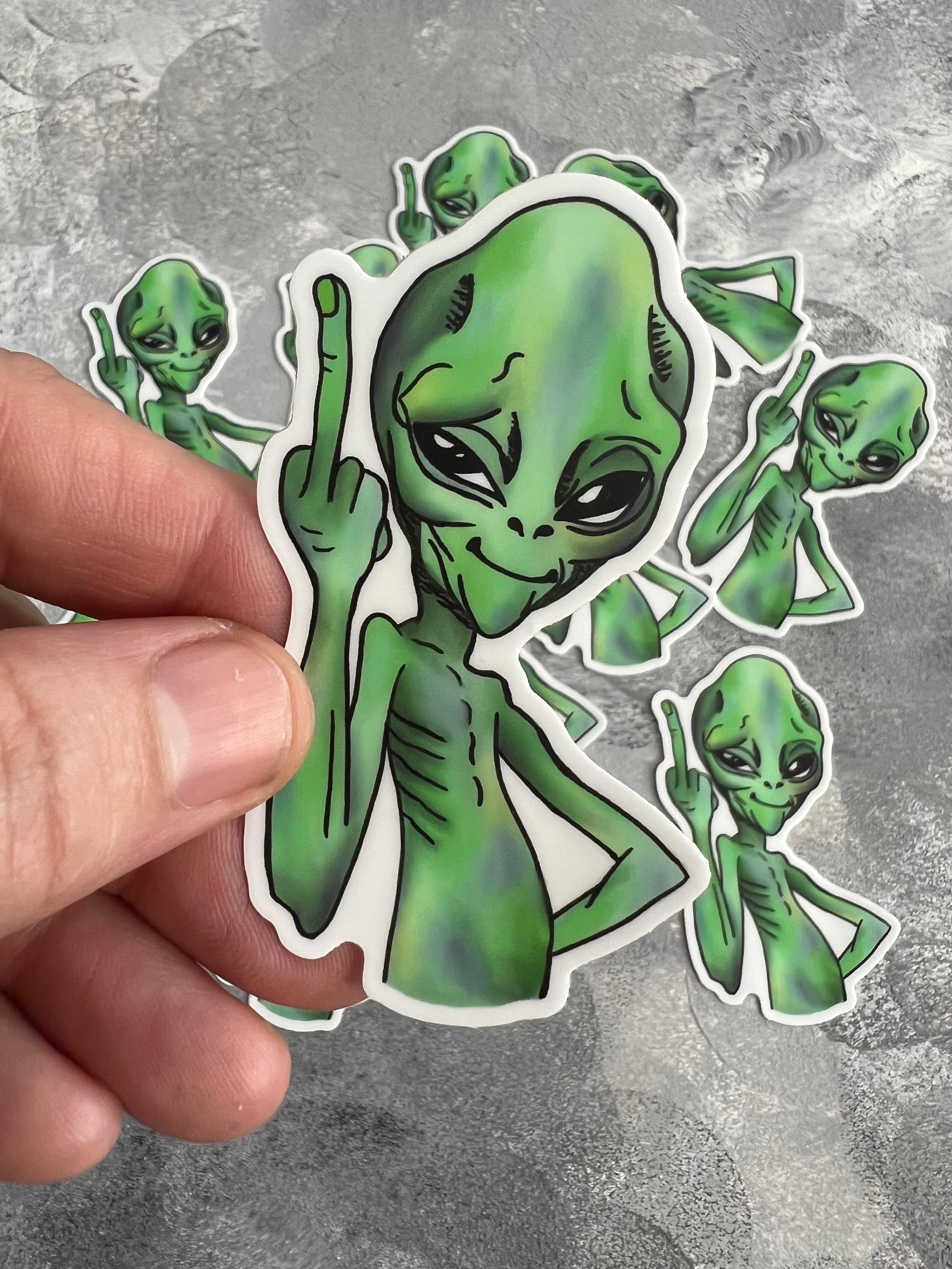 Alien Sticker - Etsy