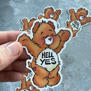Hell Ja Glücksbären Sticker