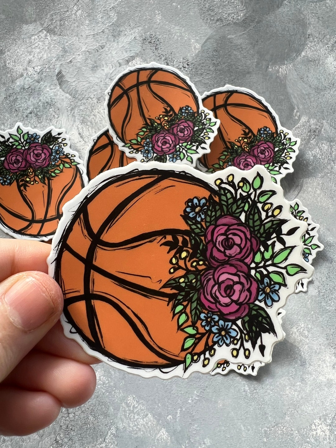 Basketball Sticker - Etsy