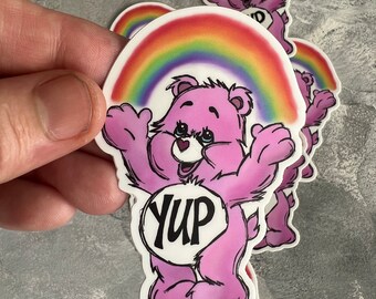 Yup Care Bear Sticker