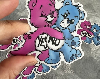 Yes/No Care Bear Sticker