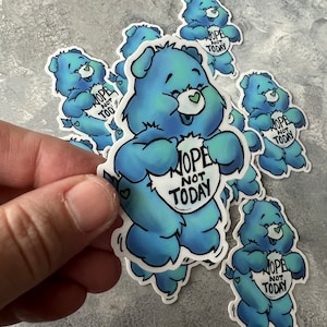 Blue Care Bear Sticker