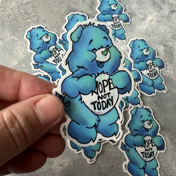 Blue Care Bear Sticker