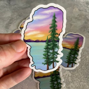 Overzichtssticker Lake Tahoe