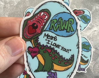 Rawr Sticker