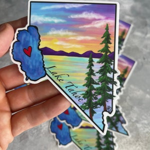 Sticker Lake Tahoe Nevada (moyen)