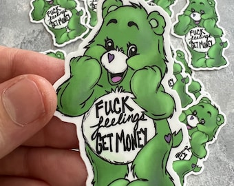 Money Care Bear Sticker
