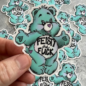 Feisty Care Bear Sticker