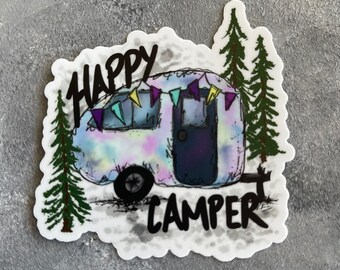 Happy Camper Sticker