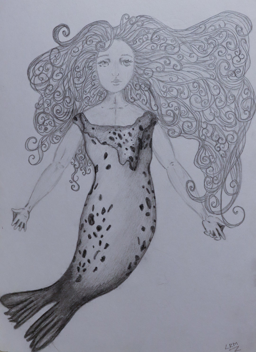 DIGITAL PRINT, Selkie Artwork, Song of the Sea, Selkie Sketch, Selkie