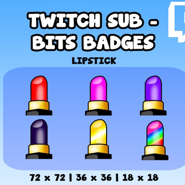 Lipstick - Twitch Sub / Bits Badges