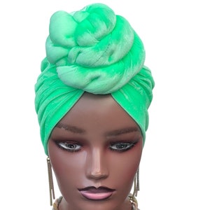 PreTied Turban | Head Wrap For Chemo | PreTied Head Wrap | Alopecia Wrap | Pre tied Head Scarf | Full Coverage Turban | Gift for wife&mum