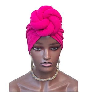 Luxurious Satinlined PreTied Turban | Pre Tied Head Wrap | Alopecia Wrap | Pre tied Head Scarf | Full Coverage Turban | Gift for wife&mum