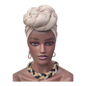 PreTied Turban | Pretied Headwrap | Chemo Headwraps | Women Turban Wraps | Hair Loss Cover | Alopecia Scarfs