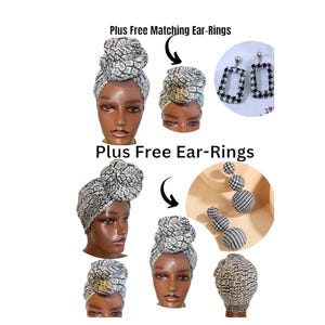 Satin-Lined PreTied Turban | Pre Tied Head Wrap | Alopecia Wrap | Pre tied Head Scarf | Full Coverage Turban | Gift for wife&mum