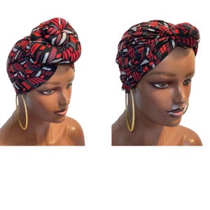 Pre-Tied Turban, Pre Tied Head Wrap, Gift For mum, wife, Cover For Hair Loss, Women Turban, Ready to wear head wraps