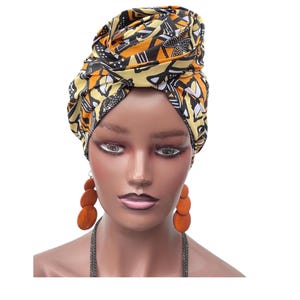 PreTied Turban | Head Wraps For Chemo | Pre Tied Head Wrap | Alopecia Wrap | Pre tied Head Scarf | Full Coverage Turban | Gift for wife&mum