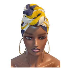PreTied Turban, Pre Tied Head Wraps, Gift for mum, Stay In Place Head wrap, Full Coverage Turban, Turban, Headwrap, Gift for wife&mum