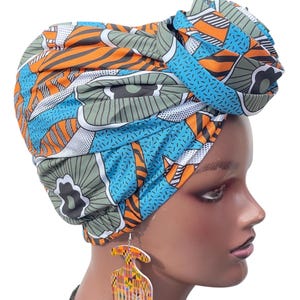 Satinlined  PreTied Turban | Pre Tied Head Wrap | Alopecia Wrap | Pre tied Head Scarf | Full Coverage Turban | Gift for wife&mum