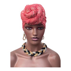 PreTied Turban | Pre Tied Head Wraps | Gift for mum | Alopecia Wrap | Head wraps | Full Coverage Turban | Gift for wife, mum, sister