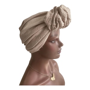 PreTied Turban | Head Wraps For Chemo | Pre Tied Head Wrap | Alopecia Wrap | Pre tied Head Scarf | Full Coverage Turban | Gift for wife&mum
