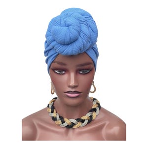 PreTied Turban | Head Wraps For Chemo | Pre Tied Head Wrap | Alopecia Wrap | Pre tied Head Scarf | Full Coverage Turban | Gift for wife&mum