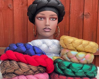 Turbante pré-amarrado | Turbante | Faixa de cabeça | Faixa de cabeça pronta para usar para mulheres | Faixa de cabeça pré-amarrada | Alopecia | Presente para ela | Turbante para mulheres |