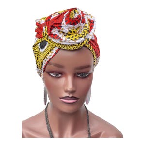 SATIN LINED PreTied Turban | Pretied Headwrap | Chemo Headwraps | Women Turban Wraps | Hair Loss Cover | Alopecia Scarfs
