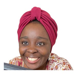 Pre -Tied Cotten  Turban, Pre-Tied Head wrap, Turban / Head Tie/ Stay In Place Head Tie, Women’s Turban, Gift for mum&sisters