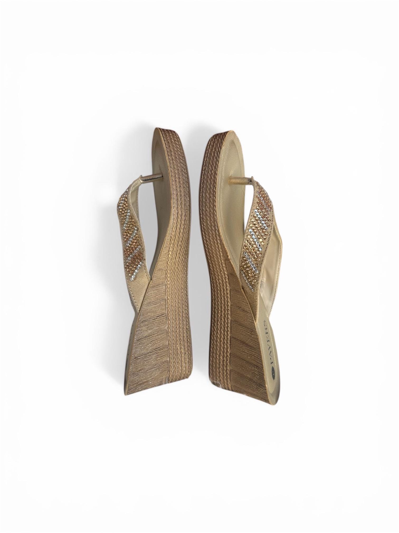 Gold Sandals Wide Fit - Etsy